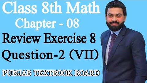Class 8th Math Unit 8-Review Exercise 8 Q2 (VII)-How to Draw a Rhombus - How to construct a rhombus
