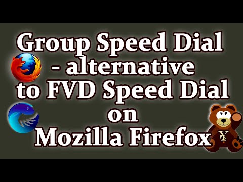 Group Speed Dial as an Alternative to FVD Speed Dial in Mozilla Firefox