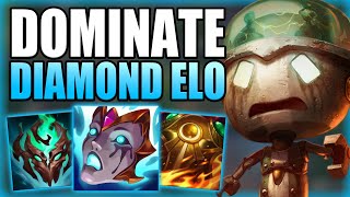 HOW TO EASILY DOMINATE DIAMOND ELO WITH AMUMU JUNGLE! - Best Build/Runes S+ Guide League of Legends
