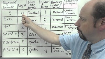 Polynomials in standard form