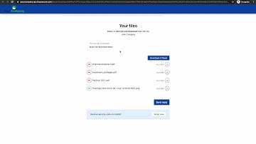 Dropsecure: The steps to open/download the file