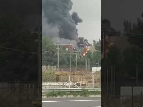Σχηματάρι: Φωτιά σε εργοστάσιο