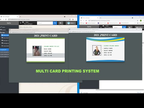 QRCODE LOGIN & PRINT CARD ONLIINE DYNAMICLY MULTIPLE COMPANY 002
