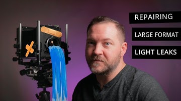 Fixing Light Leaks - Large Format Bellows Repair