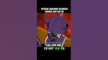 Special Dialogue Between Trunks And Cui 🤯 #crashout #trunks #sparkingzero #dragonballz #dbz