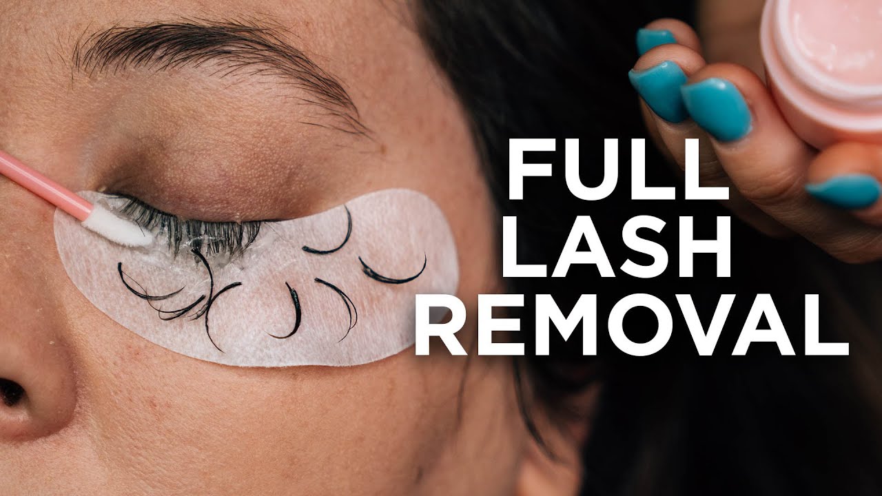 how to remove fake eyelashes