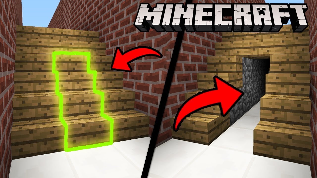 ⁣ПРОСТОЙ самый секретный проход в майнкрафт Секретный проход ЛОВУШКА MINECRAFT БУНКЕР ВЫЖИВАНИЕ СЕКРЕ