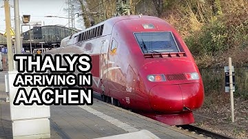 [4K] TGV #Thalys from Paris 🇫🇷 over Brussels 🇧🇪 arriving in Aachen 🇩🇪