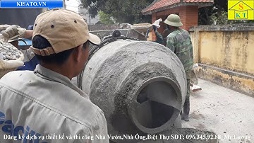 Tiến Độ Thi Công Biệt Thự Tại Ninh Bình - Đổ Bê Tông Móng Bè P2