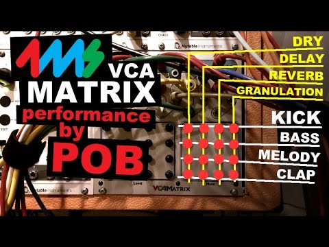 4ms VCA Matrix modular synth jam performance & demo