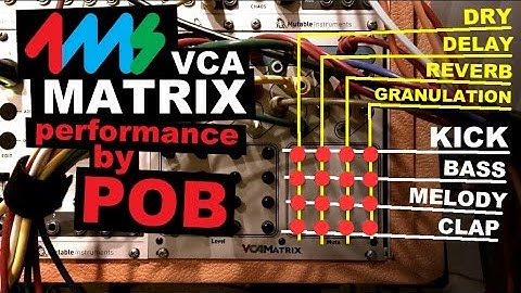 4ms VCA Matrix modular synth jam performance & demo