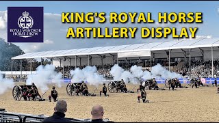 Royal Windsor Horse Show INCREDIBLE King's Royal Horse Artillery Display!