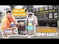 TEST| BỘT RỬA XE KHÔNG CHẠM KOCU, BÌNH PHUN BỌT TUYẾT (INOX 304)