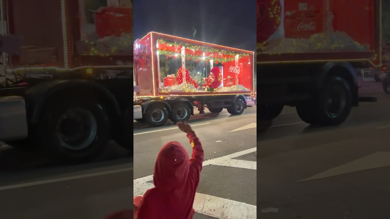 Caminh&atilde;o da coca cola! &Eacute; Natal 🎄 #creator #digitalcreator