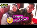 nepali prank  - sleeping in public bus || sleeping prank /reaction video || alish new prank ||