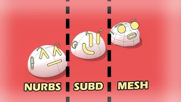 Differences Between SUBD, NURBS, and MESH in Rhino