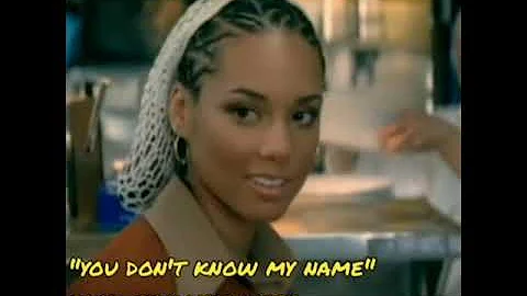 ᔑample Video: You Don't Know My Name by Alicia Keys (2003)