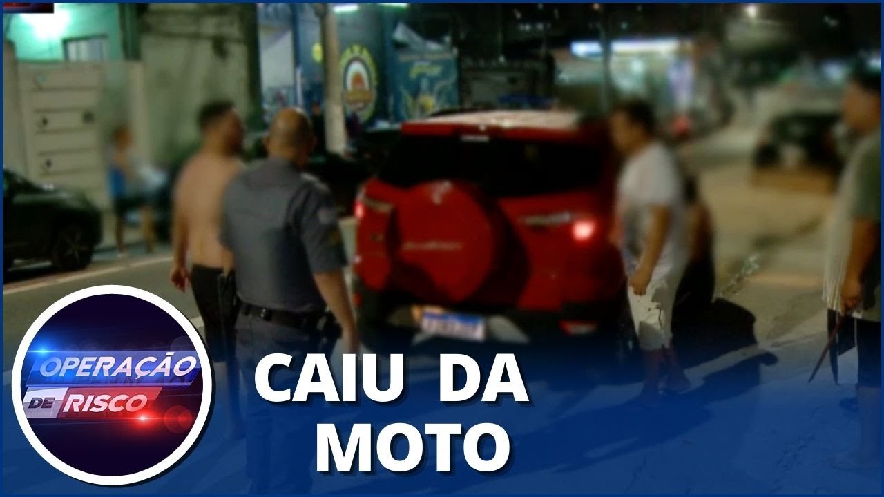 Motoqueiro fujão se dá mal em perseguição da PM