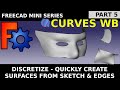 Learn FreeCAD Curves Workbench [05] Discretize to Nurbs / Surface. Face mask example