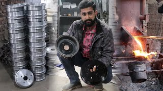 Amazing Process Of Manufacturing Brake Wheel Drum in Local Factory | Complete Process