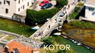 Tilt Shift / Miniature effect video from Kotor in Montenegro