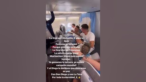 "YA GANAMOS LA TERCERA, YA SOMOS CAMPEÓN MUNDIAL” 🎶