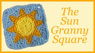 Crochet ☀Sun Granny Square Tutorial