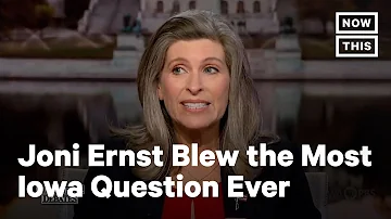 Joni Ernst Fumbles Soybean Price Question in Debate | NowThis