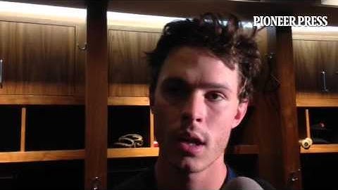 Video 2: Max Kepler after his first hit in the majors for @MNTwins. @OlliK69