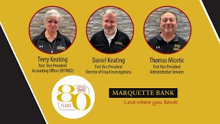 80 Faces Of Marquette Bank - Tom Micetic, Terry Keating, And Dan Keating
