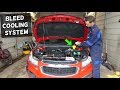 HOW TO BLEED COOLING SYSTEM ON CHEVROLET CRUZE SONIC 1.8 1.4  CAR OVERHEATS