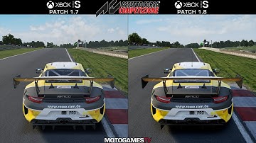 Assetto Corsa Competizione - Xbox Series S - Patch 1.7 vs Patch 1.8 Graphics Comparison