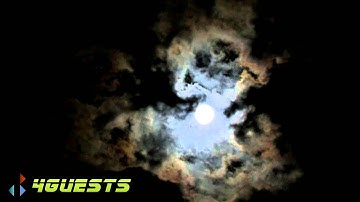 Full Moon and Clouds Time Lapse Video