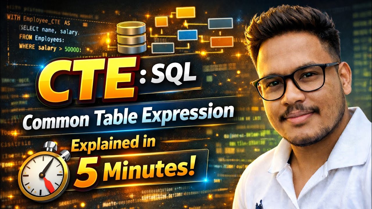 CTE : SQL Common Table Expression (CTE) Explained in 5 Minutes - YouTube