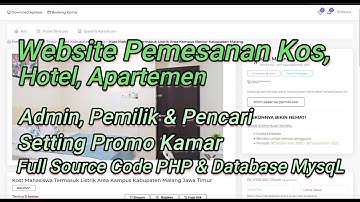 Source Code Website Penyewaan Kos Laravel | Source Code Website Booking Hotel| Website booking hotel