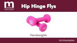 Pilates Hip Hinge Flys (Hand Weights) | Upper‑Back Strength & Postural Control