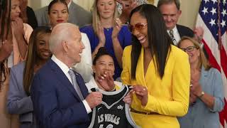 WNBA in the White House, Polices lines at GWU, and Roses in the Rose Garden