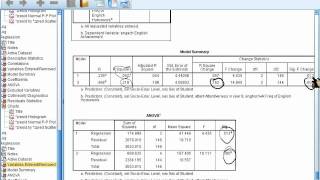 Tutorial 4 - Multiple linear regression - Part 11 - English achievement - Hierarchical/Stepwise