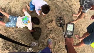 Beach metal detecting Huntington Beach airshow ￼