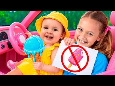 Estamos en el coche y aprendemos reglas de seguridad | Maya y familia | Historias para niños