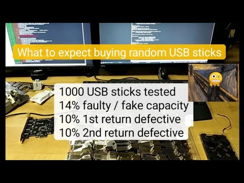Testing 1000 no name USB Sticks what can you expect - Fight Flash Fraud F3 vs H2testw