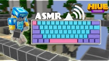 Minecraft 240 fps with a60 ( drag Clicking ) ASMR pvp hive skywars mouse and keyboard sound