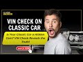 Vin Check on Classic Car