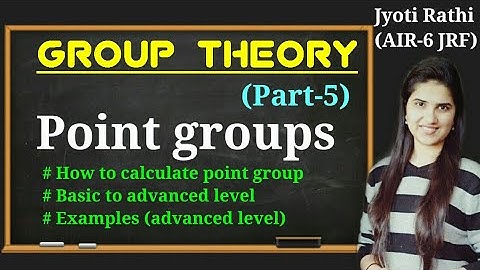 Point group Symmetry inorganic chemistry|Examples|Symmetry elements and point groups in chemistry
