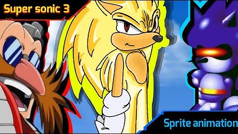 [Sprite animation] Sonic transforms into Super Sonic 3!