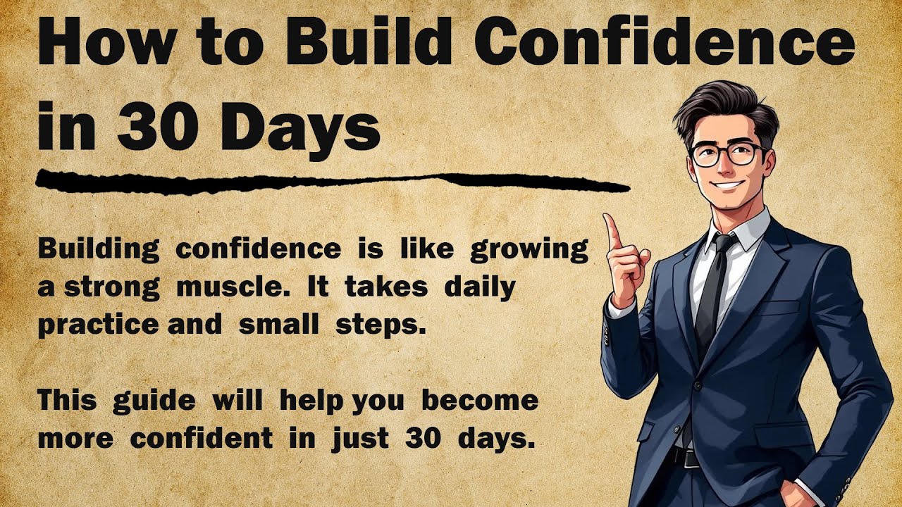 How to Build Confidence in 30 Days 💪 || Graded English Listening Story for Learners 🎧📘