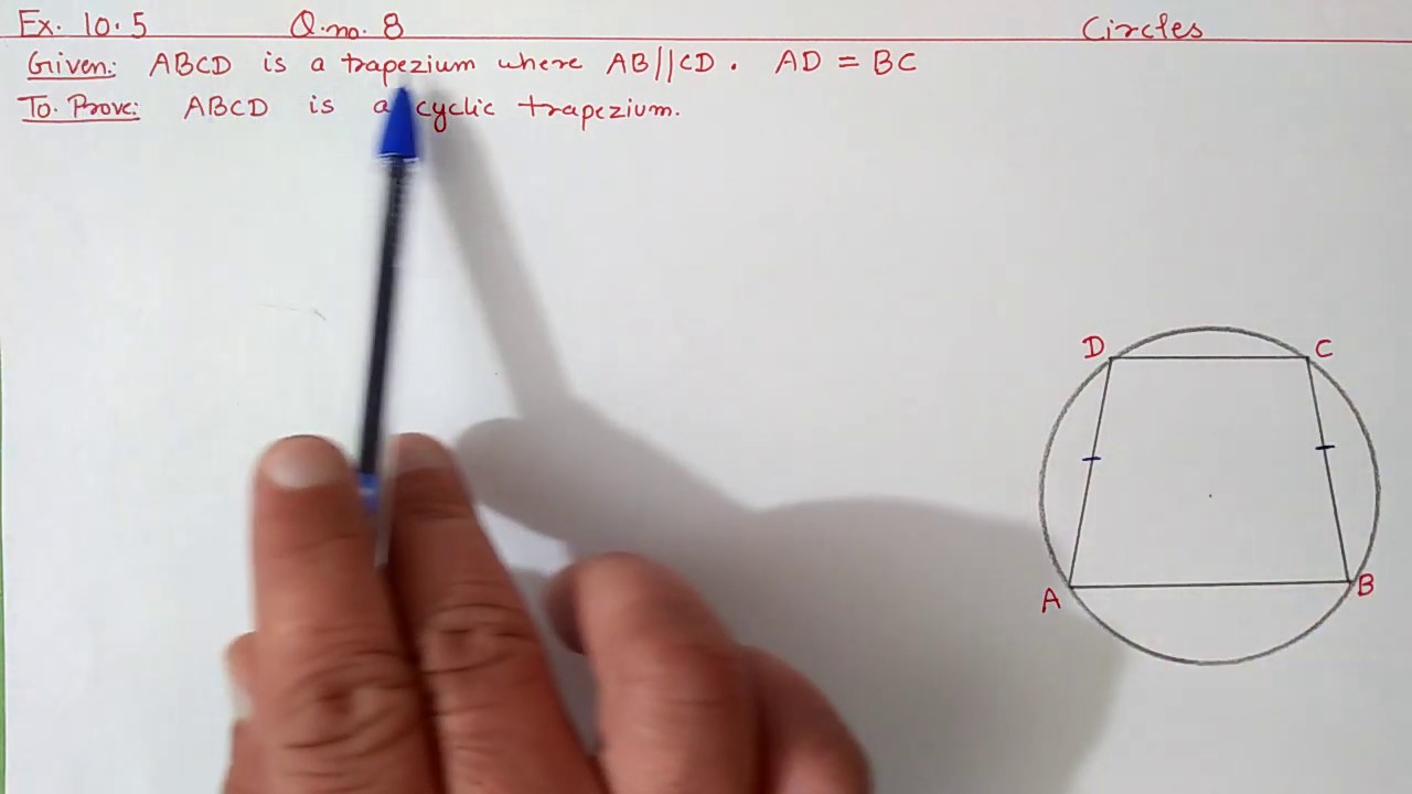 Ch:10 Ex.10.5 (Q.8) Circles | Ncert Maths Class 9 |... - youtube