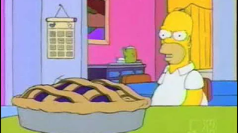 Homer is Eating the Pie