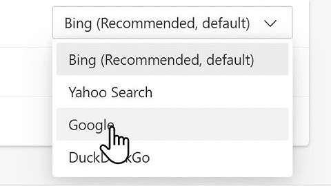 How to change the default search engine to Google in Edge on windows 11