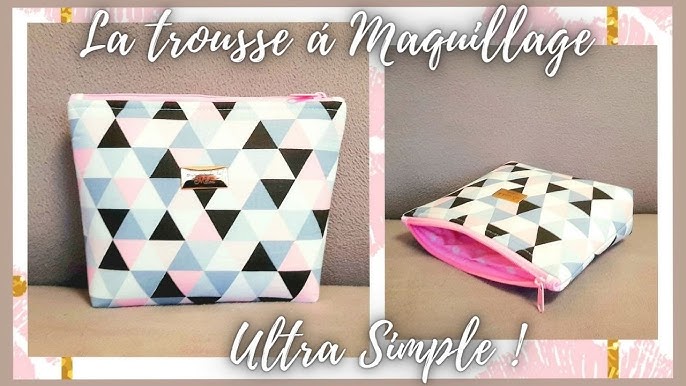 Tuto #diy facile pour coudre une petite pochette zippée en 10 minutes 🥰 